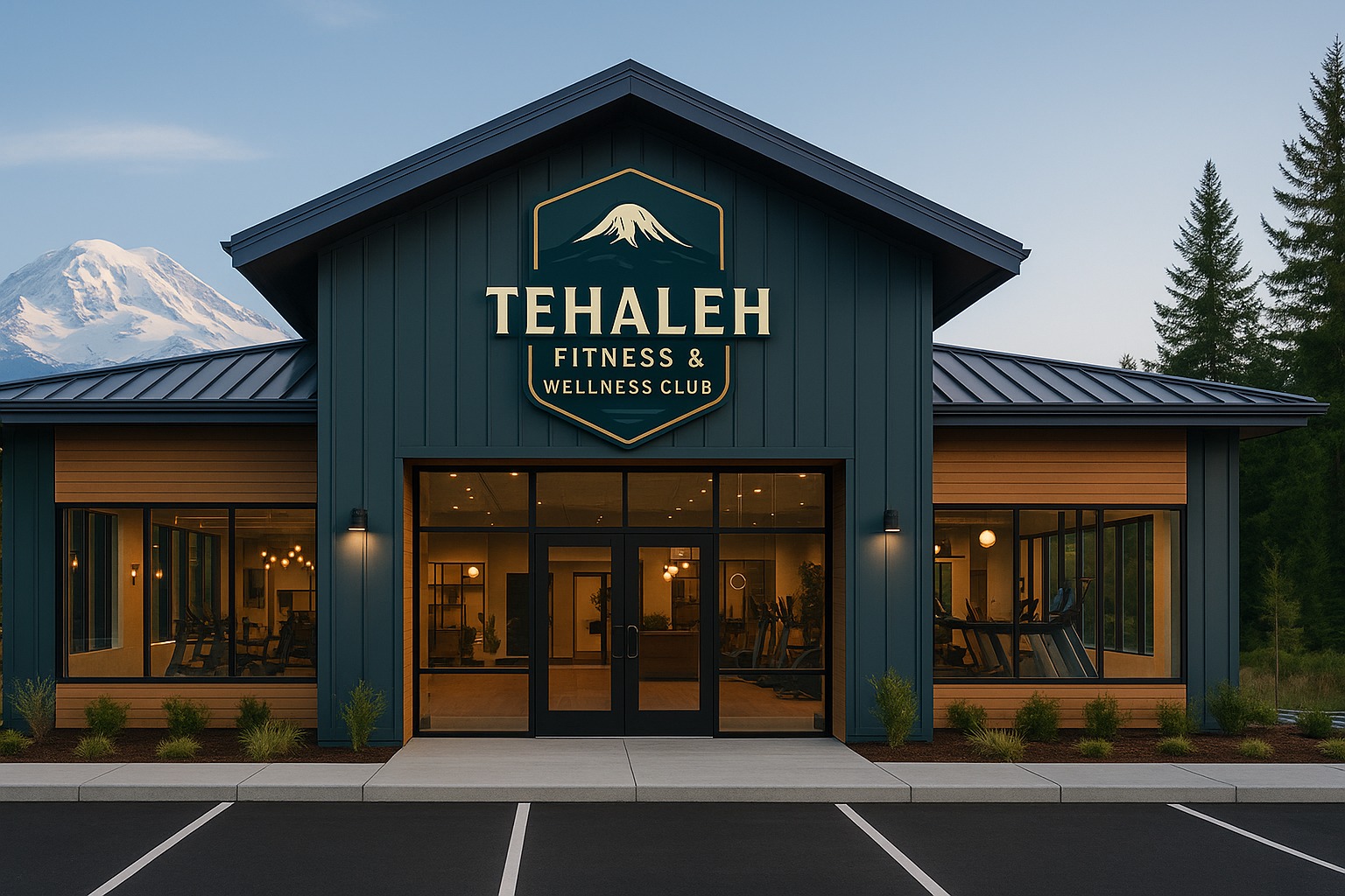 Tehaleh exterior with Mount Rainier